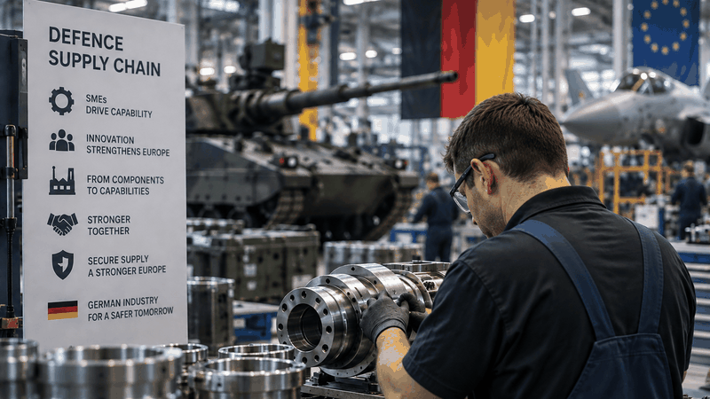 SMEs could play a bigger role in defence supply chains in the future.(Picture:  AI generated)
