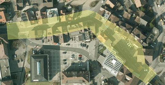 (Beispiel Planungsperimeter. Bild: Tiefbauamt Zug)