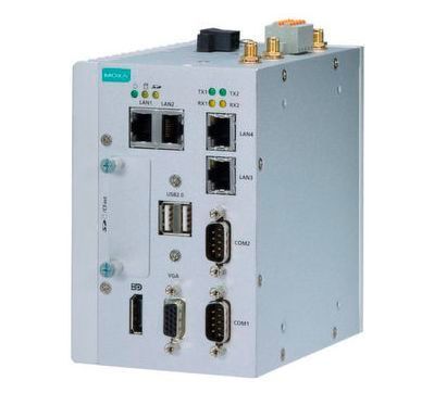 Beim MC-1121 von Moxa handelt es sich um ein industrielles IoT-Gateway, das Microsoft Windows 10 IoT und OPC UA Publisher einsetzt, um den Maschinenstatus auf Fabrikebene zu überwachen. Das Gateway erfasst dabei die Daten verschiedenster Sensoren, wie Motorgeschwindigkeit, Temperatur und Kühlflüssigkeiten. Nach der Erfassung sendet es die Daten über ein OPC-UA-Publisher-Modul in Windows 10 IoT an die Microsoft-Azure-Cloud. Derzeit sei dies der weltweit einzige Microsoft-Azure-zertifizierte Automatisierungscomputer. 
Moxa auf der Messe SPS IPC Drives 2017: Halle 9, Stand 231 (Moxa)