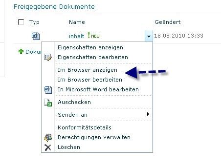 Abbildung 7- Dokumente mit Office Web Apps anzeigen und bearbeiten. (Archiv: Vogel Business Media)