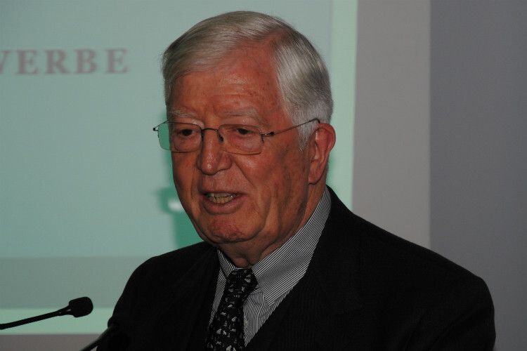 Laudator Robert Rademacher traf Ernst-Robert Nouvertné erstmals vor 40 Jahren. (Foto: Baeuchle)