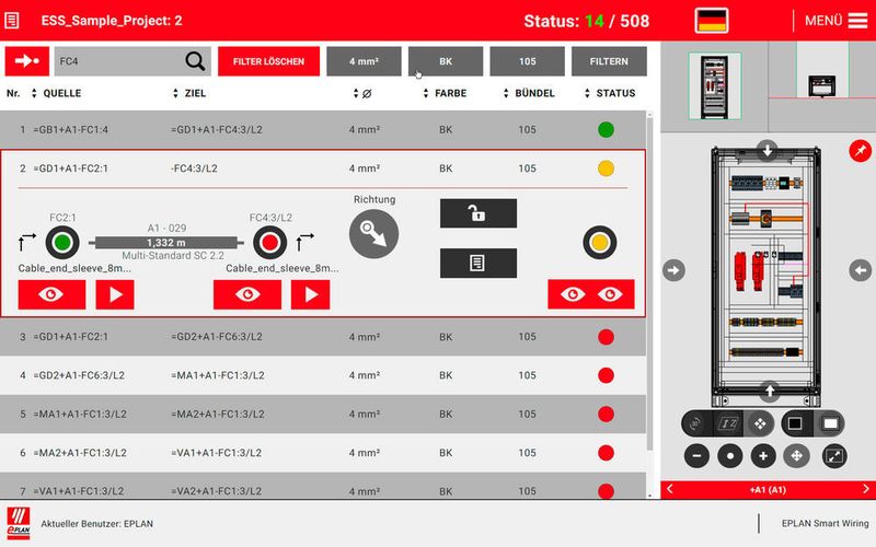 Jetzt auch als Web-Server-Client-Lösung erhältlich – die neue Version 2.7 von Eplan Smart Wiring.  (Eplan)