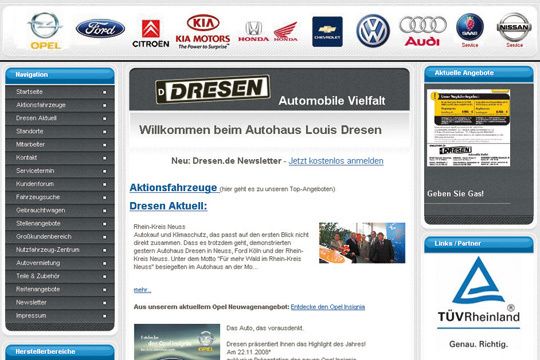 Die Internetseiten  beschreiben die  einzelnen Standorte  und das umfangreiche  Dienstleistungsan- gebot der Unter- nehmensgruppe. (Archiv: Vogel Business Media)