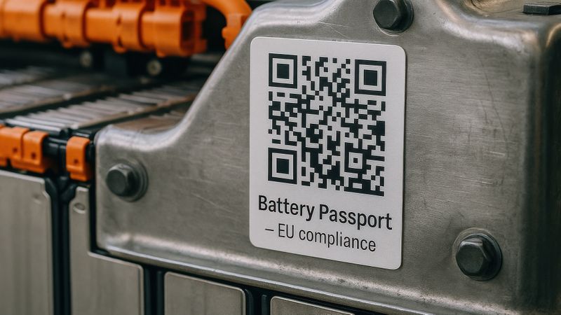 im Hinblick auf die ab 2027 verbindlichen Anforderungen der EU Battery Regulation wurde jetzt eine standardisierte Grundlage für die Umsetzung des digitalen Batteriepasses geschaffen. (Bild:  © Marina Dubin – stock.adobe.com/KI-generiert.)