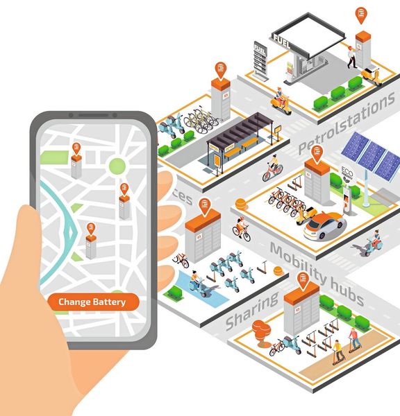 Swobbee engagiert sich für eine Ladeinfrastruktur mit Batteriewechselstationen. Batterien werden dabei einfach getauscht. (Bild: Swobbee)