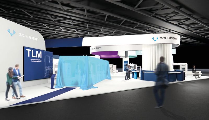 Am ersten Messetag enthüllt Schubert feierlich die neue TLM-Generation. (Bild: Gerhard Schubert GmbH)