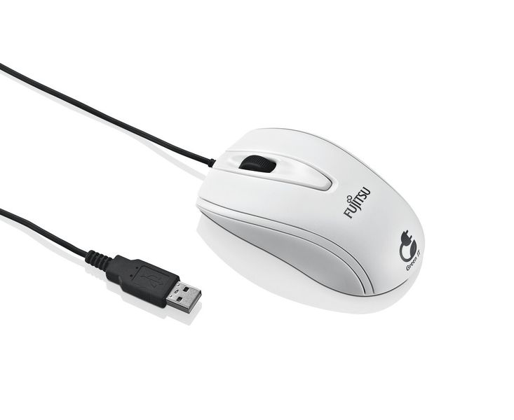 Ein Beispiel für den steigenden Bedarf von Biokunststoffem im technischen Bereich, ist diese Computermaus namens M440 ECO, deren Gehäuse aus dem Werkstoffe Biograde von Fkur besteht. (Bild: Fujitsu)