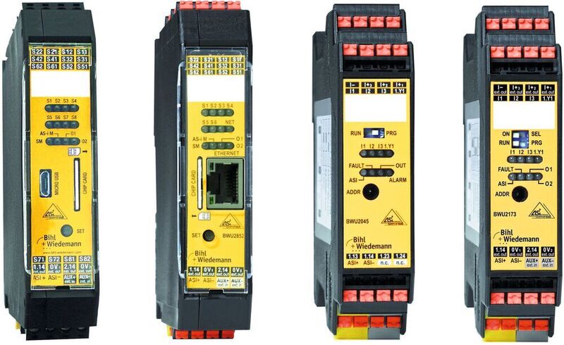 Safety Basis Monitore und erste Safety EA Module von Bihl+Wiedemann. (Bihl+Wiedemann)