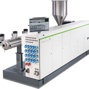 An einer typischen Extrusionsanlage müssen zahlreiche Parameter überwacht und gesteuert werden.