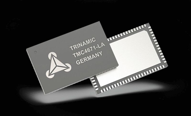 Servo-Regler-IC TMC4671-LA: Alle Steuerfunktionen sind in diesem intelligenten Chip integriert. (Trinamic)