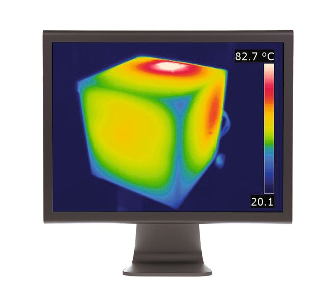 Thermografie für den einfachen Prototyp. (Bild: cd-adapco)