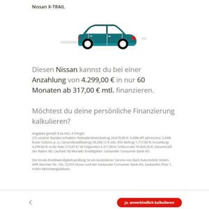 Beim ersten Finanzierungsangebot ...