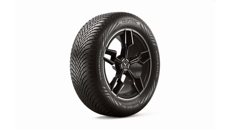 Der Vredestein Quatrac sorgt mit Silicamischung und V-förmigem Profil für 10 Prozent kürzere Bremswege auf nasser Fahrbahn. (Bild: Vredestein)