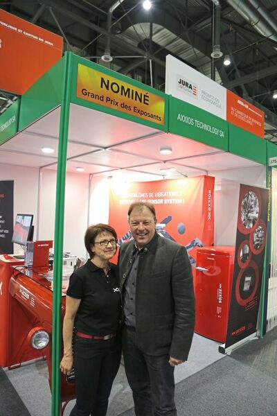 Isabelle et Jacques-Alain Lehmann, CEO et fondateur de AXXIOS Technology SA. (MSM)