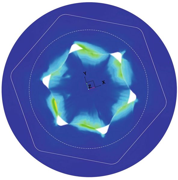 Platz 2: Tobi: Ein Schraubenantrieb mit Klemmsitz. Die Spannung verteilt sich beim Tobi Drive-System nicht nur über das Querprofil, sondern auch über das Längsprofil hinweg gleichmäßiger – und damit über das gesamte Volumen. (Bild: Ejot)
