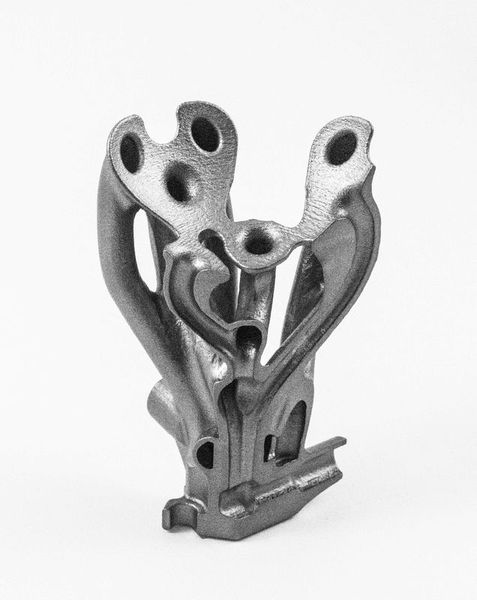 Dieser Querschnitt durch einen Sauggreifer zeigt seine internen Kanäle. (Bild: Materialise)