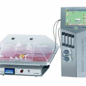 Abb. 2 Einwegsysteme wie der Biostat Cultibag RM sind insbesondere für das Screening und die Kultivierung von scherkraftempfindlichen Zellen geeignet.