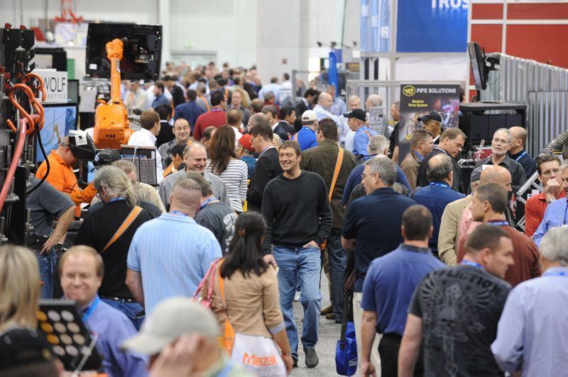 The Fabtech Fair in Las Vegas is also important for the industry. (Fabtech/Jann Hendry)