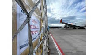 Blick auf das Frachtstück von außen  (Groninger)