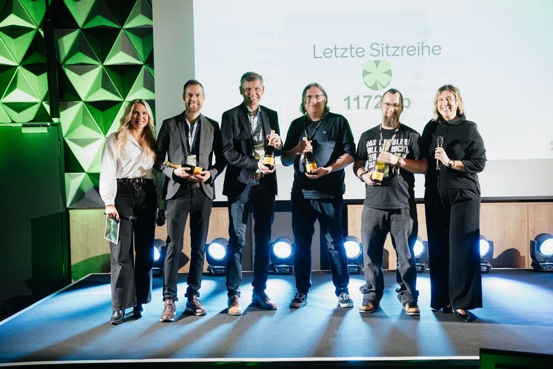 Das Quiz-Gewinnerteam „Letzte Sitzreihe“. (Bild:  Manuel Emme Fotografie)