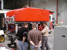 Im Januar 2003 war Marum Quest bereit für erste Tests (Bild: MARUM − Zentrum für Marine Umweltwissenschaften, Universität Bremen)