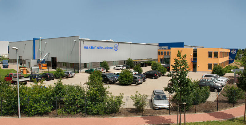 Das heutige Firmengelände von Wilhelm Herm. Müller am Heinrich-Nordhoff-Ring 14 in Garbsen bei Hannover. (Bild: Wilhelm Herm. Müller GmbH & Co. KG)
