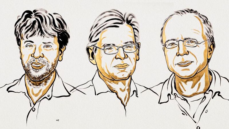 The 2026 Nobel Prize in Medicine laureates: Karl Deisseroth, Peter Hegemann, and Georg Nagel.(Image: Nobel Prize Outreach)