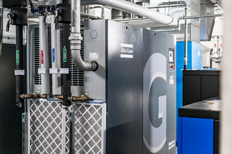 Eine optimierte und kombinierte Druckluft, Wärme- und Kältebereitstellung spart am Wago-Standort Sondershausen eine Million Kilowattstunden an Energie ein. (Wago)