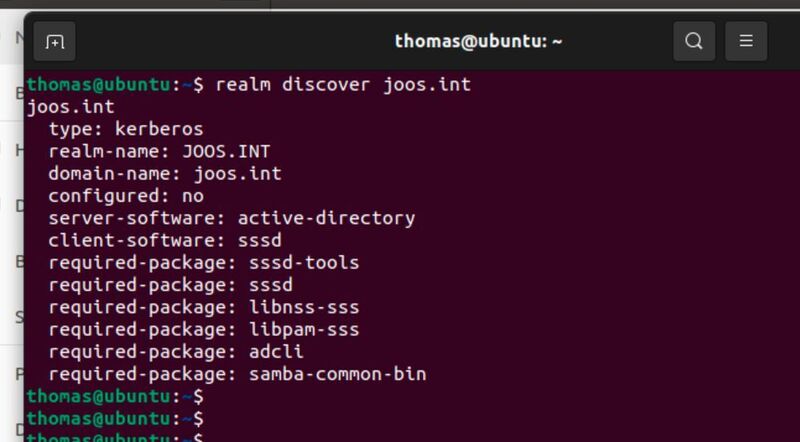 Überprüfen der Konnektivität zu Active Directory. (Canonical / Joos)