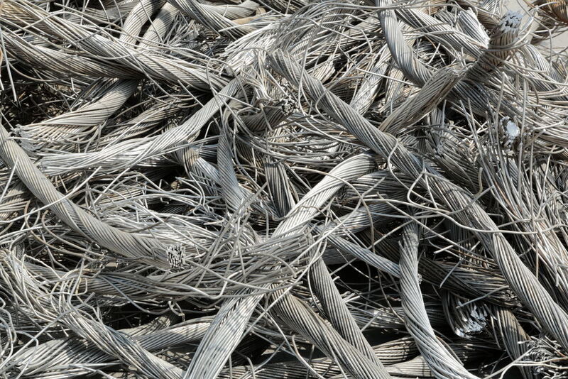 Aluminum scrap from cables. (Raffmetal S.p.A.)