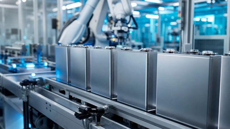 GM und Samsung SDI wollen gemeinsam eine neue prismatische Zelle entwickeln. Die Anteile am Gemeinschaftsunternehmen gibt GM jedoch an den Zulieferer ab.(Bild:  KI-generiert)