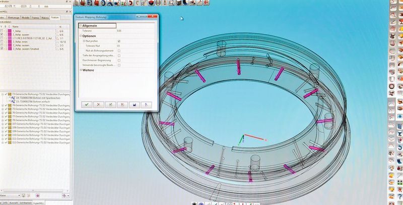 Die Hypermill-Feature- und -Makrotechnologie ermöglicht es dem Werkzeugbau von Hirschvogel, zuvor manuell durchgeführte Operationen zu automatisieren. (Open Mind)
