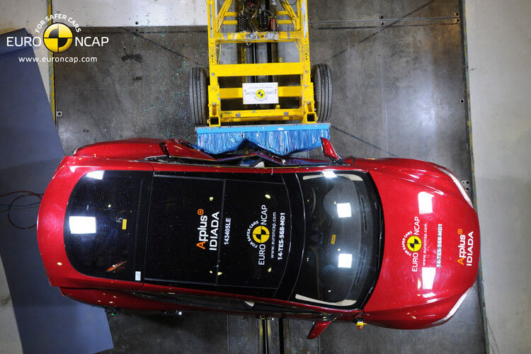 Das Elektroauto erreichte die Höchstwertung mit fünf Sternen. (Foto: Euro-NCAP)