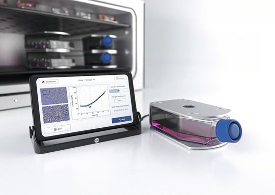 Der Cellwatcher wertet die Daten aus dem Inkubator aus und plottet sie direkt in geeignete Graphen.(Bild:  Biozym)