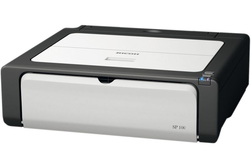Die neuen Aficio-Systeme wie der Nur-Drucker SP 100e mit gerade einmal zwölf Zentimeter Bauhöhe fallen besonders kompakt aus. (Bild: Ricoh)