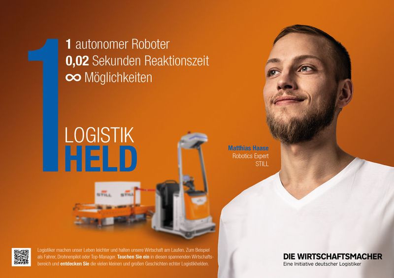 „Die Wirtschaftsmacher“ setzen mit der aktuellen Kampagne echte Logistikhelden in Szene. („Die Wirtschaftsmacher“)
