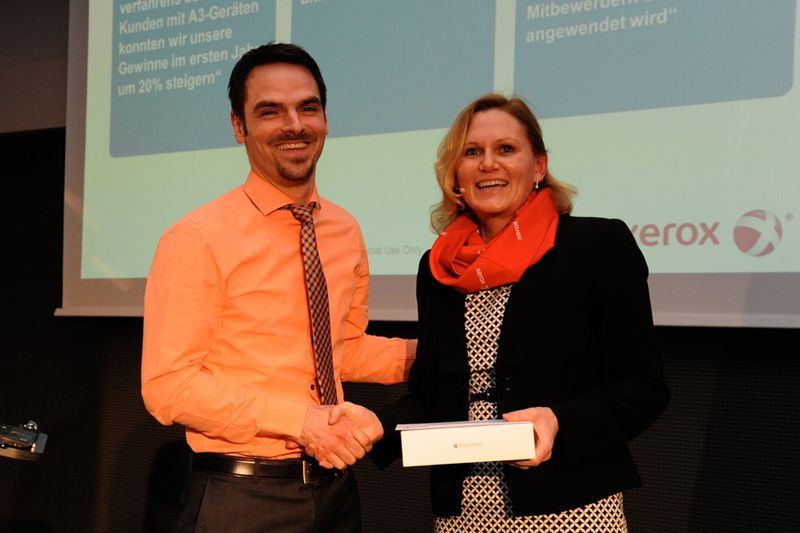 Robert Dörwang und Elke Matz (Bild: Xerox)