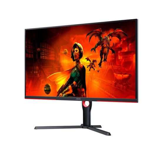 Das größere 32 Zoll Exemplar verfügt über eine Bildwiederholrate von 144 Hz und eine Pixeldichte von 140 ppi. (Bild:  Agon by AOC)