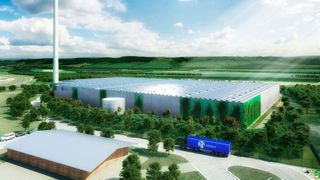Die schon vor dem Bau an Geodis vermietete Multi-User-Logistikanlage von Garbe in Coswig ist direkt über die S84 an die A4 (Bad Hersfeld – Görlitz) angebunden. (Garbe)