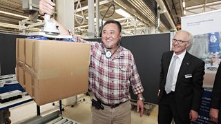 Vor allem für das Thema Energieeffizienz und Industrie 4.0 interessierten sich die Taiwanesen. (Bild: Schmalz)