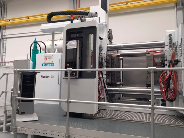 Die erstmals auf der GIFA präsentierte Druckgiessmaschine Fusion, die durch ein modulares Konzept sowohl  als Basismaschine als auch im Performance-Bereich eingesetzt werden kann. (Susanne Reinshagen)