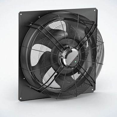 Axi Eco Axialventilator in EC-Technologie als einbaufertige Komplettlösung von EBM-Papst, der bereits die zukünftigen ErP-Anforderungen erfüllt und CE-konform ist. (Bild: ebm-papst)