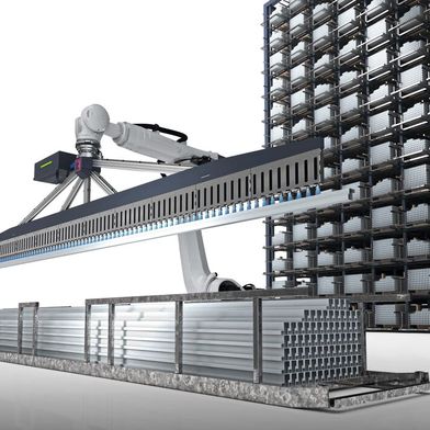 Vom 24. bis zum 26. März wird Remmert auf der Logimat 2026 in Stuttgart eine neu entwickelte Bin-Picking-Lösung für die vollautomatische Handhabung unsortierter Langgüter vorstellen. (Bild: Remmert)