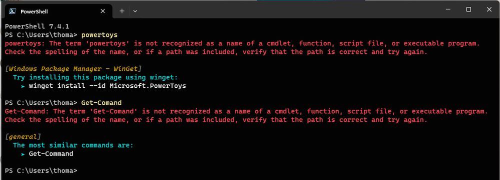 Rechtschreibprüfung für die Powershell