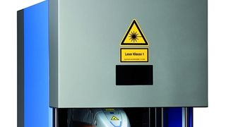 Ein Tischgerät mit Schutzgehäuse für die Laserbeschriftung ist die Workstation Professional. In diesem Gehäuse ist der Laser integriert. (Archiv: Vogel Business Media)