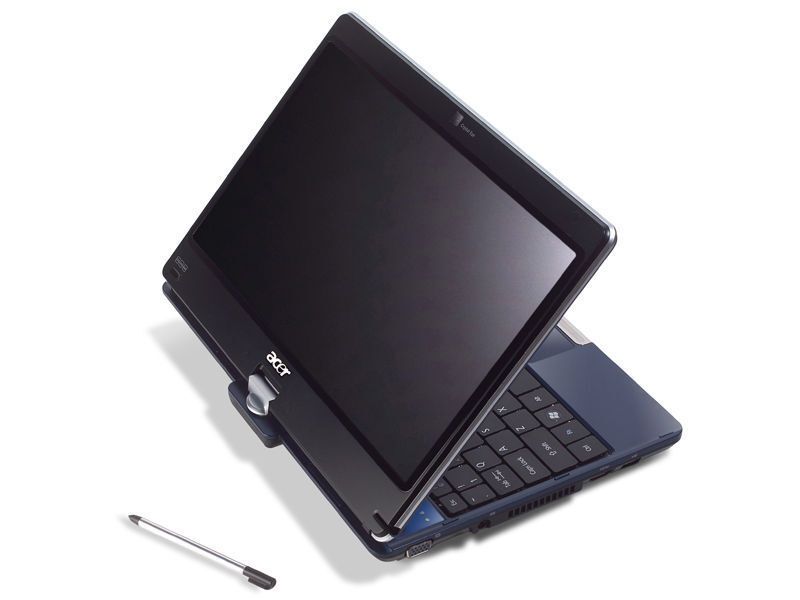 Acer bietet das mit dreh- und schwenkbarem Touchscreen-Display ausgestattete Notebook Aspire 1820PT in Blau und Schwarz an. (Archiv: Vogel Business Media)