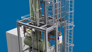 Bilfinger Pilotanlage für die Trocknung von Wasserstoff (Bild: Bilfinger)