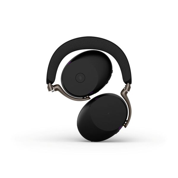 Das Over-Ear-Modell Evolve3 85 wiegt nur 220 g. Es verfügt über einen austauschbaren Akku, der bis zu 120 Stunden Musik und 25 Stunden Gesprächszeit bieten soll. (Bild: Jabra)