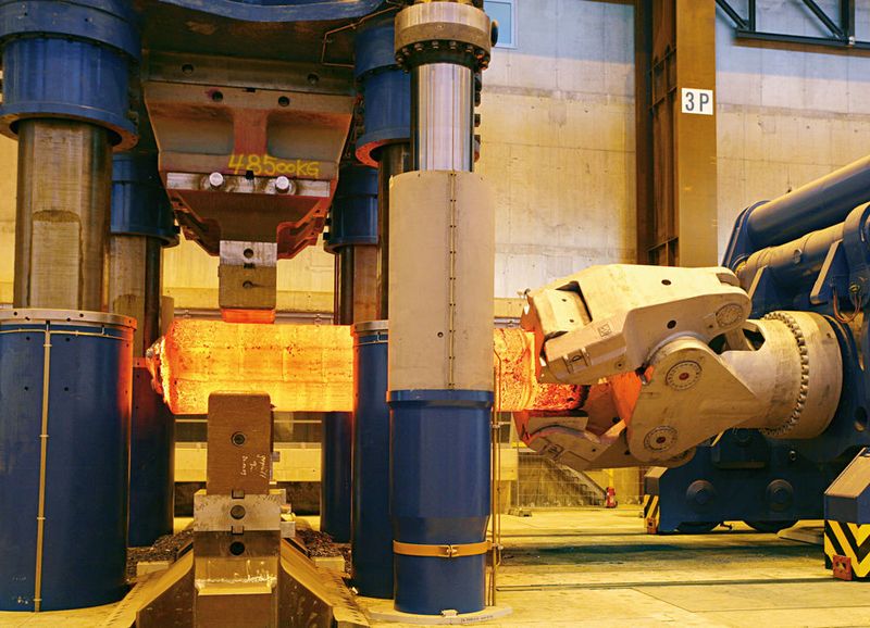 Besonders die Freiformschmieden mussten 2016 Einbußen hinnehmen. Insgesamt bezeichnen aber die meisten Massivumformer ihre Lage als zufriedenstellend bis gut. (Siemens)