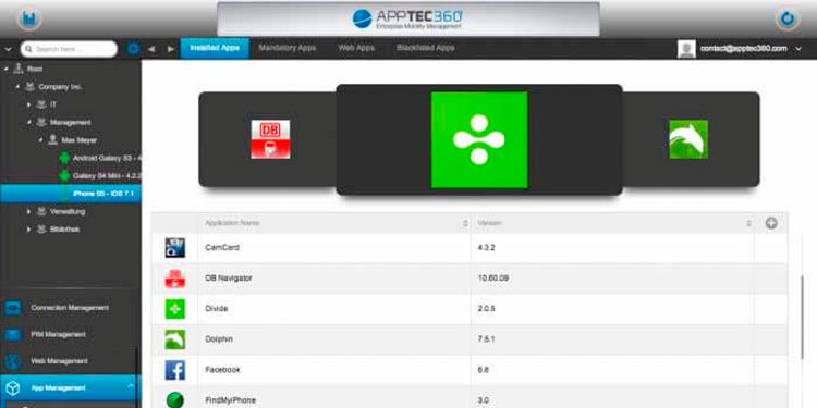 AppTec360 –  Enterprise Mobile Manager (EMM) AppTec360 EMM ermöglicht die Nutzung des gesamten 